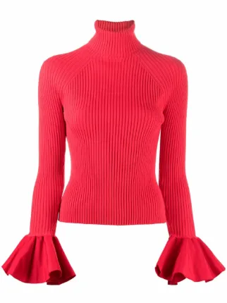 Elisabetta Franchi ribbed-knit roll-neck Jumper - Farfetch