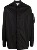 AMBUSH logo-patch sleeve-pocket shirt - Black