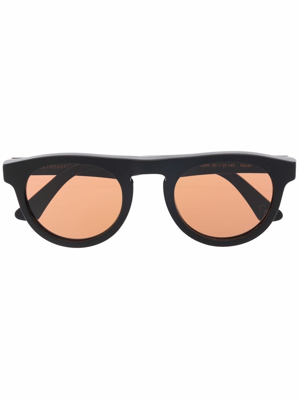 

Retrosuperfuture Racer Refined round-frame sunglasses - Black