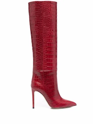 red crocodile booties