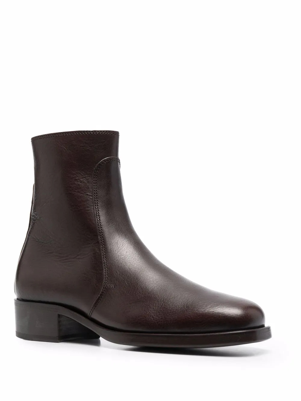 Lemaire Zipped ankle-length Leather Boots - Farfetch