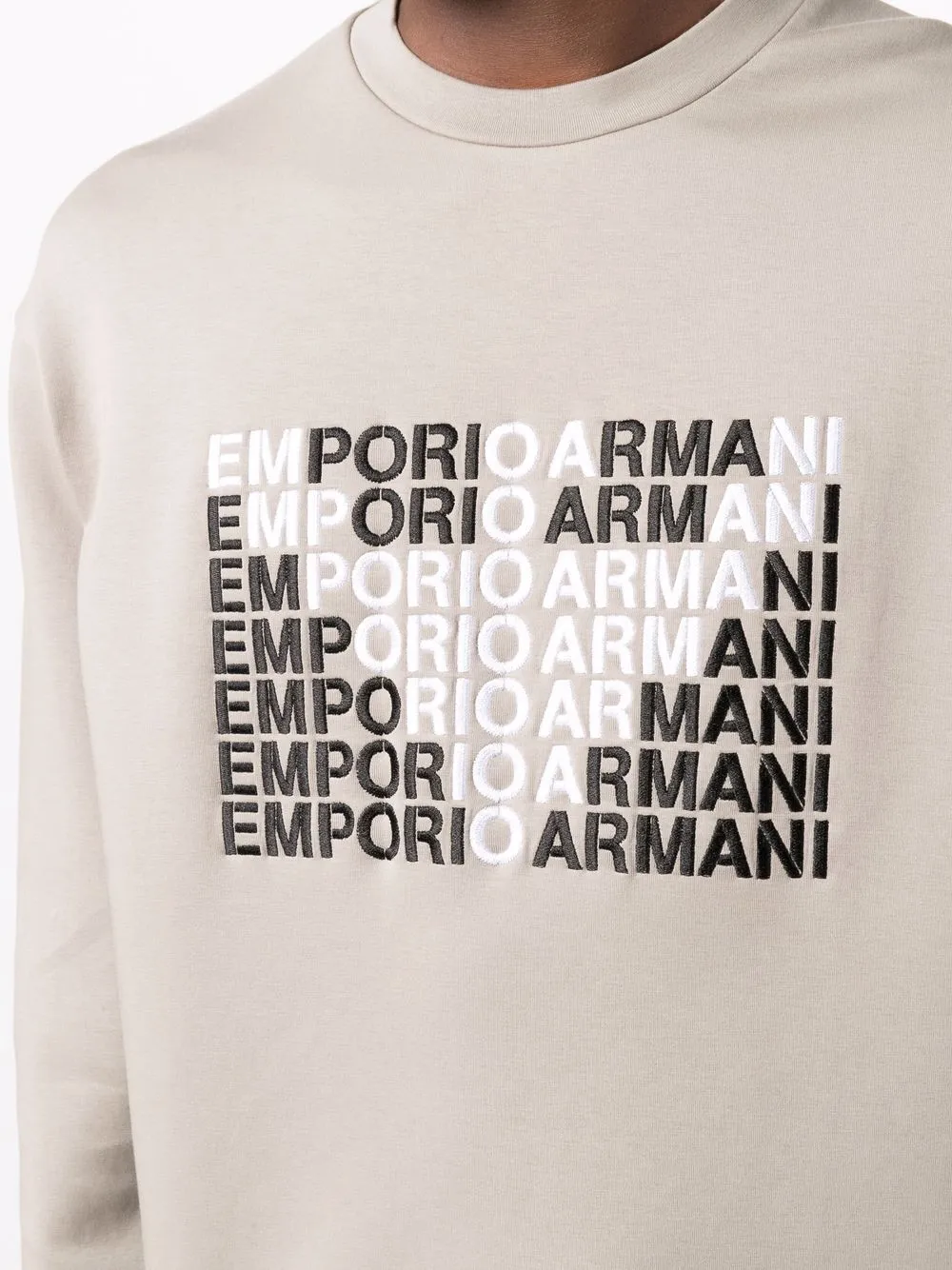 фото Emporio armani толстовка с круглым вырезом и логотипом