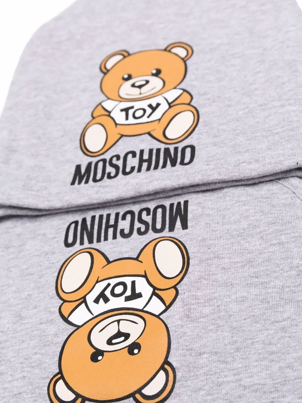 фото Moschino kids комплект toy bear из шапки бини и нагрудника