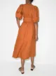 Three Graces Fiona puff-sleeve dress