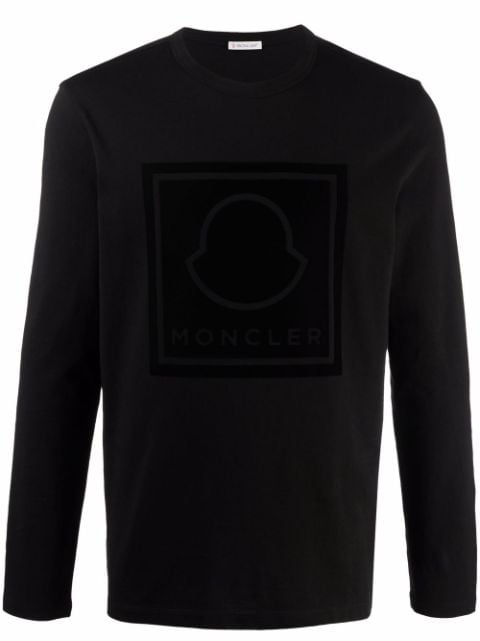 Moncler logo-print long-sleeve Top - Farfetch