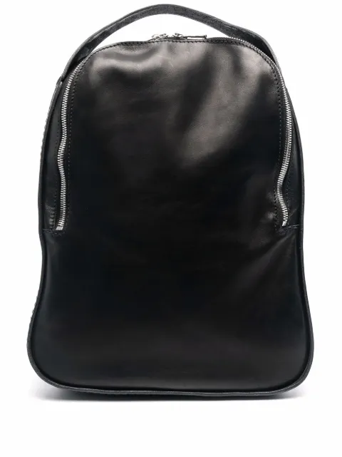 Guidi grained-effect leather backpack