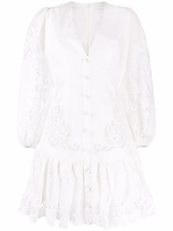 ZIMMERMANN Mae Lace button-front Mini 