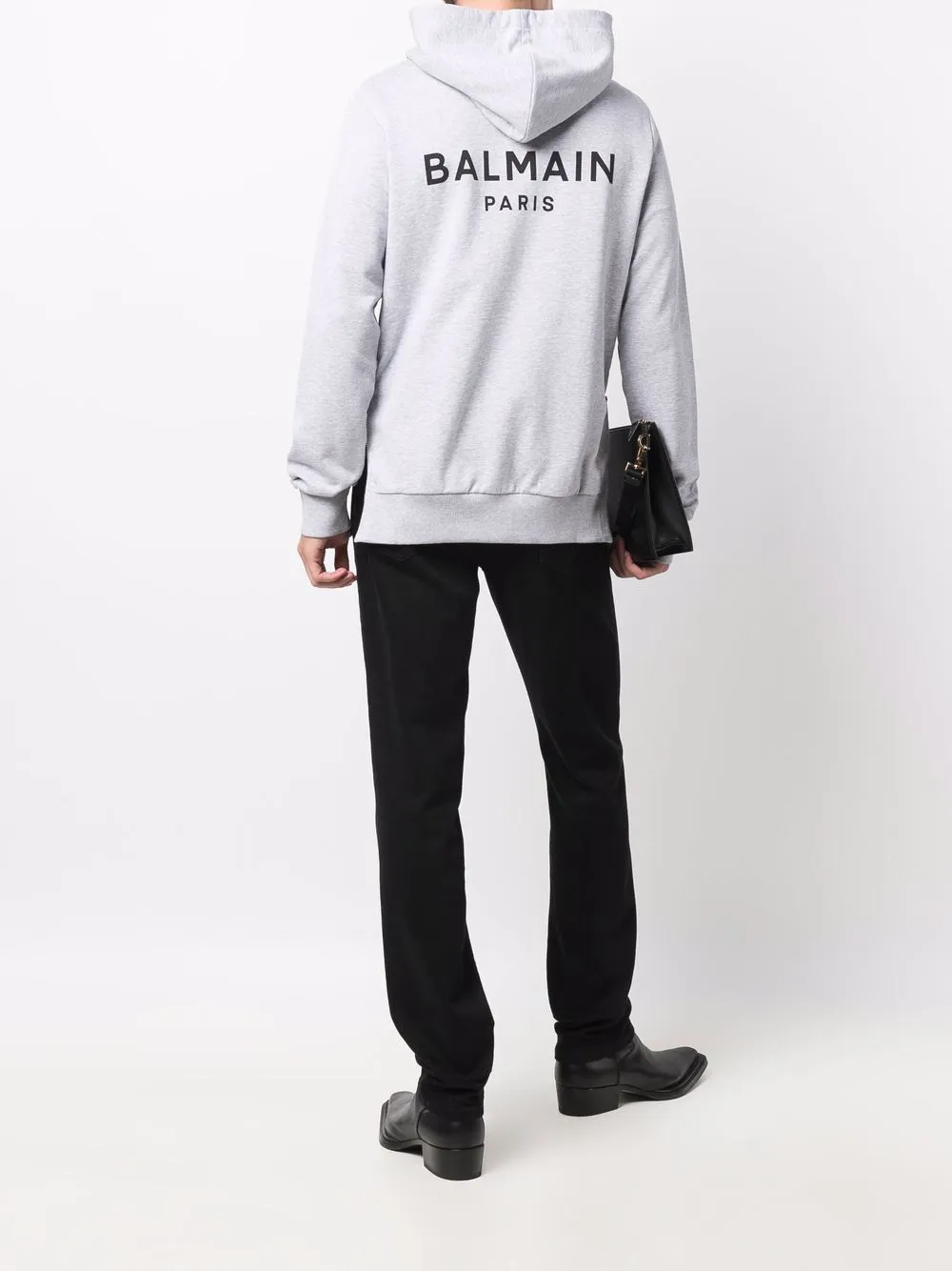 фото Balmain куртка с капюшоном и логотипом