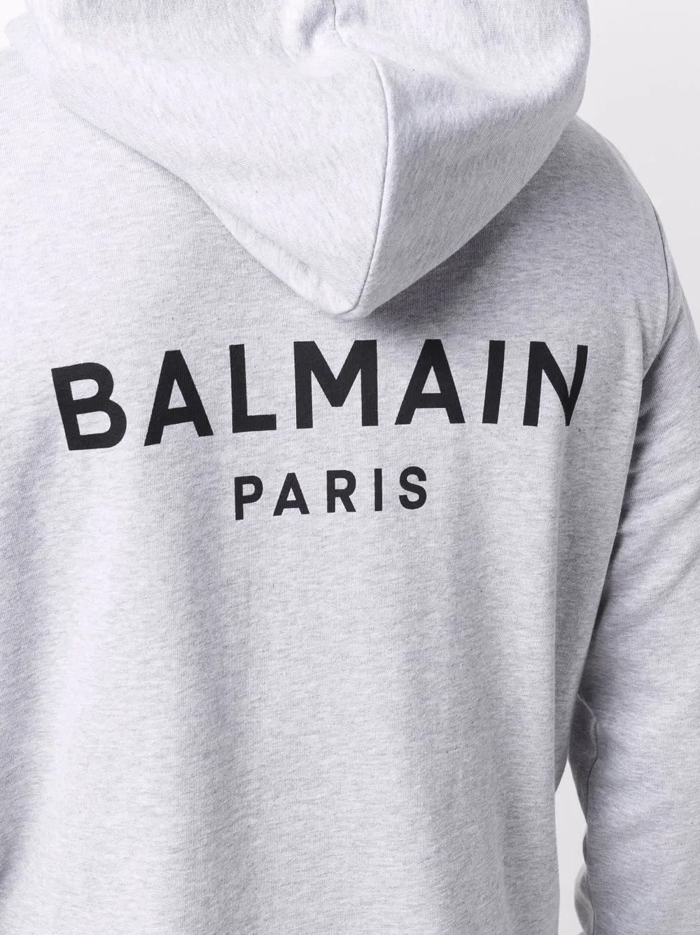 фото Balmain куртка с капюшоном и логотипом