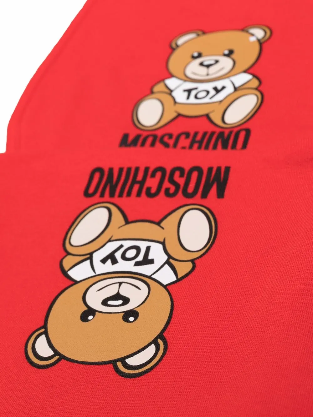 фото Moschino kids комплект toy bear из шапки бини и нагрудника