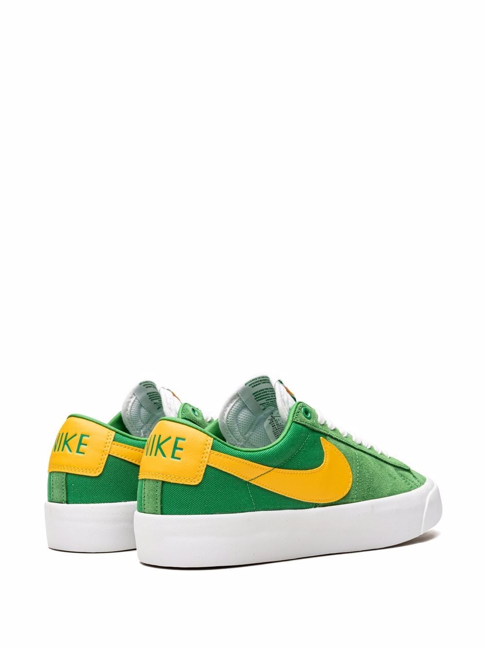 Shop Nike Zoom Blazer Low-top Sneakers In Green
