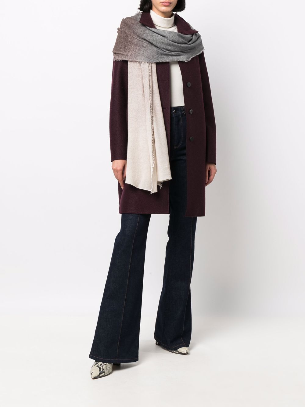 фото Faliero sarti gradient-effect cashmere scarf