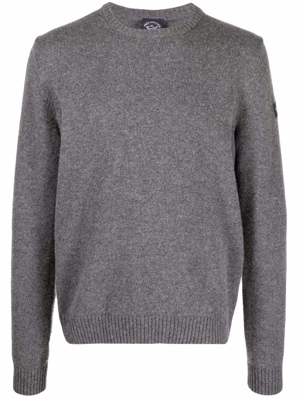 Paul & Shark fine-knit virgin wool-blend jumper - Grey