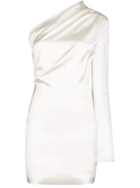 GAUGE81 Asymmetrisches Charras Minikleid