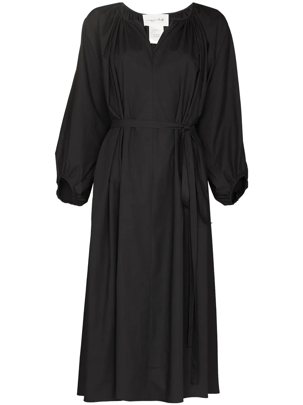 

Missing You Already Mya V-neck midi dress - Black