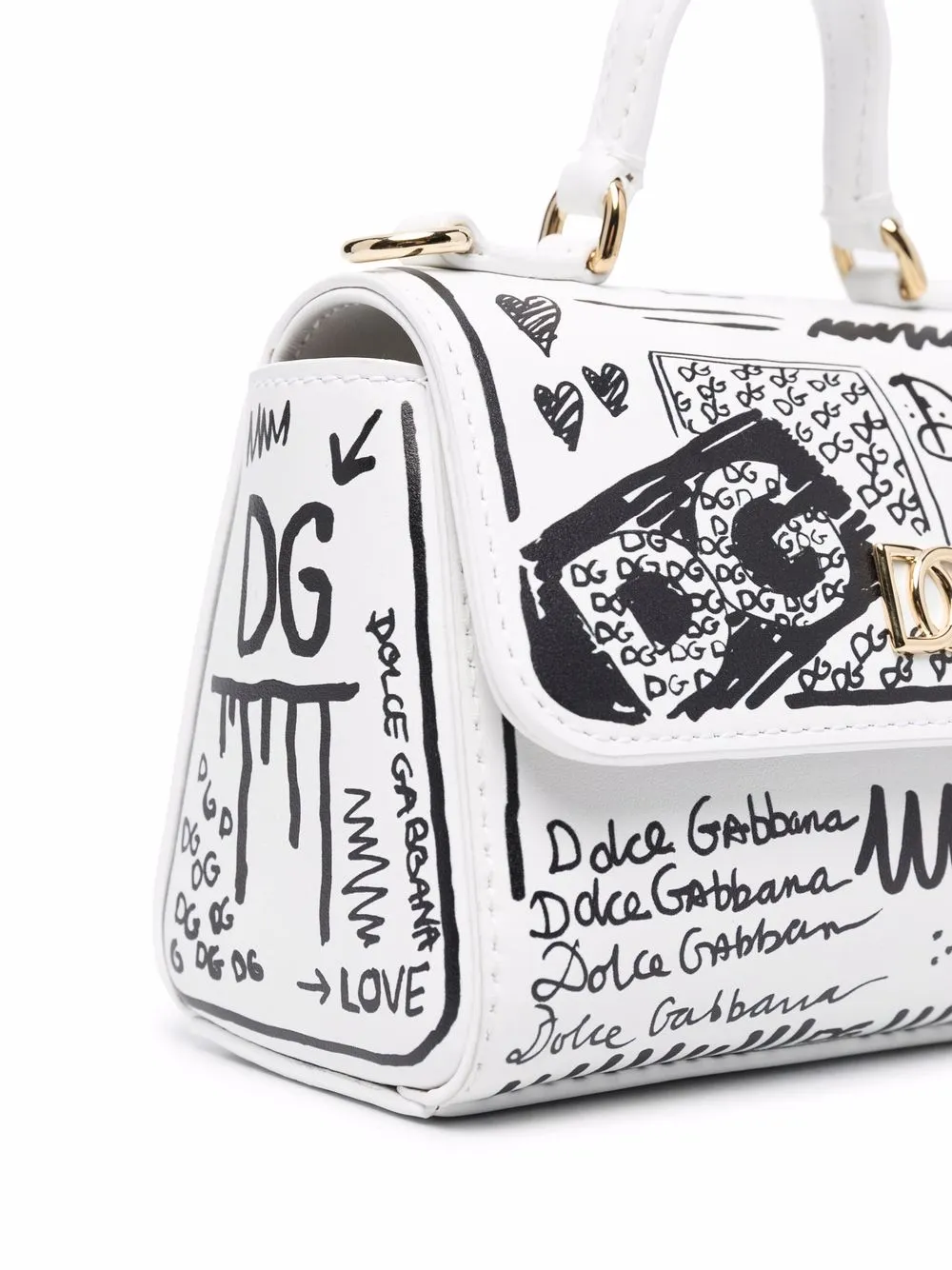 фото Dolce & gabbana kids сумка-тоут с принтом граффити