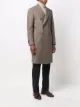 Lardini checked double-breasted coat