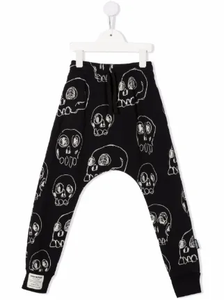 Nununu Scribbled Skulls Track Pants 