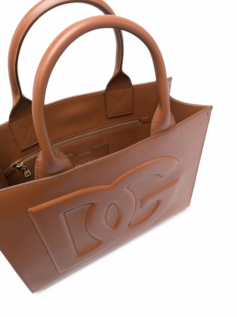 фото Dolce & gabbana сумка-тоут с тисненым логотипом