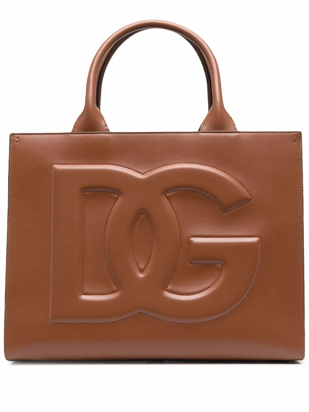 фото Dolce & gabbana сумка-тоут с тисненым логотипом