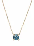 David Yurman 18kt yellow gold Châtelaine topaz diamond pendant necklace