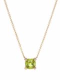 David Yurman 18kt yellow gold Châtelaine peridot diamond pendant necklace