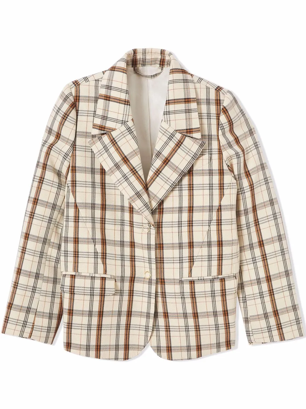 Burberry Kids блейзер в клетку с логотипом