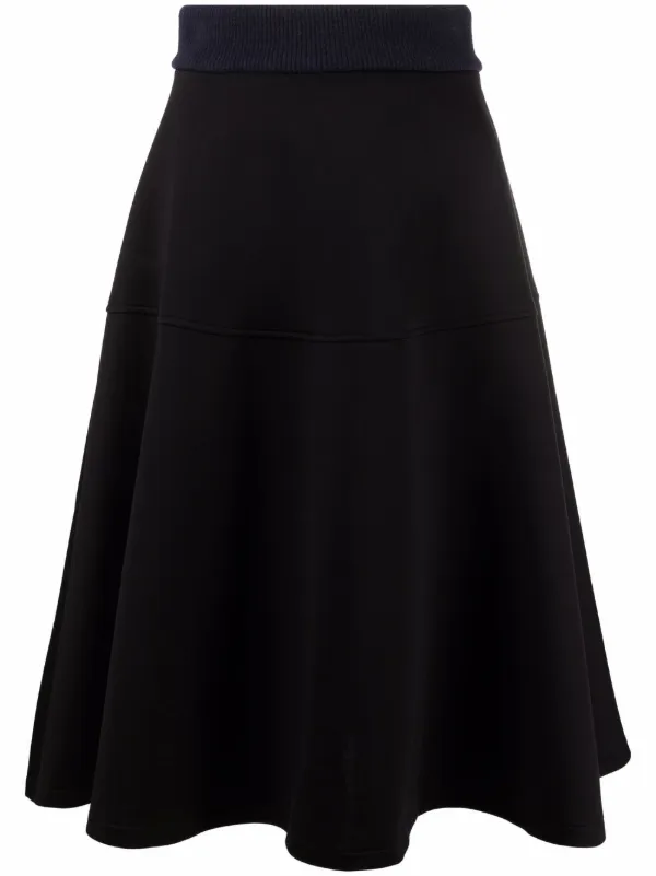 flared black skirt uk