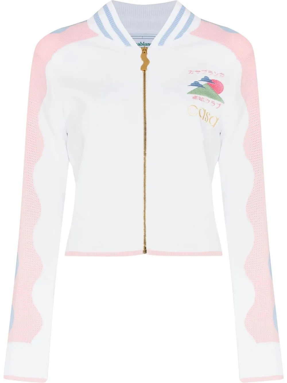 

Casablanca Fuji Ping Pong bomber jacket - White