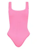 Hunza G ruched scoop-back swimsuit - Pink