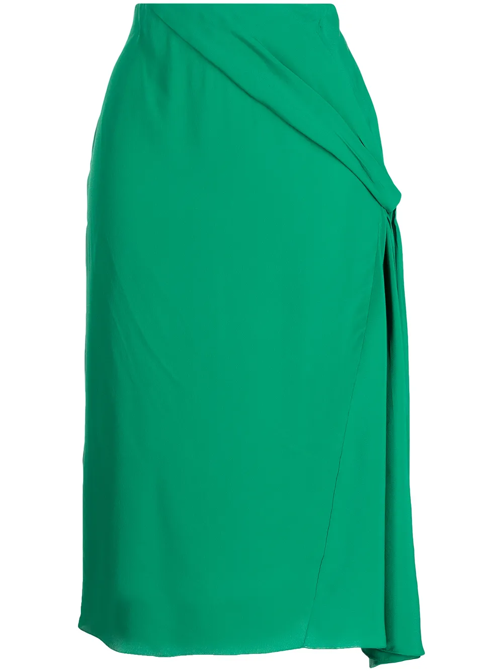 

Nº21 draped detail midi skirt - Green