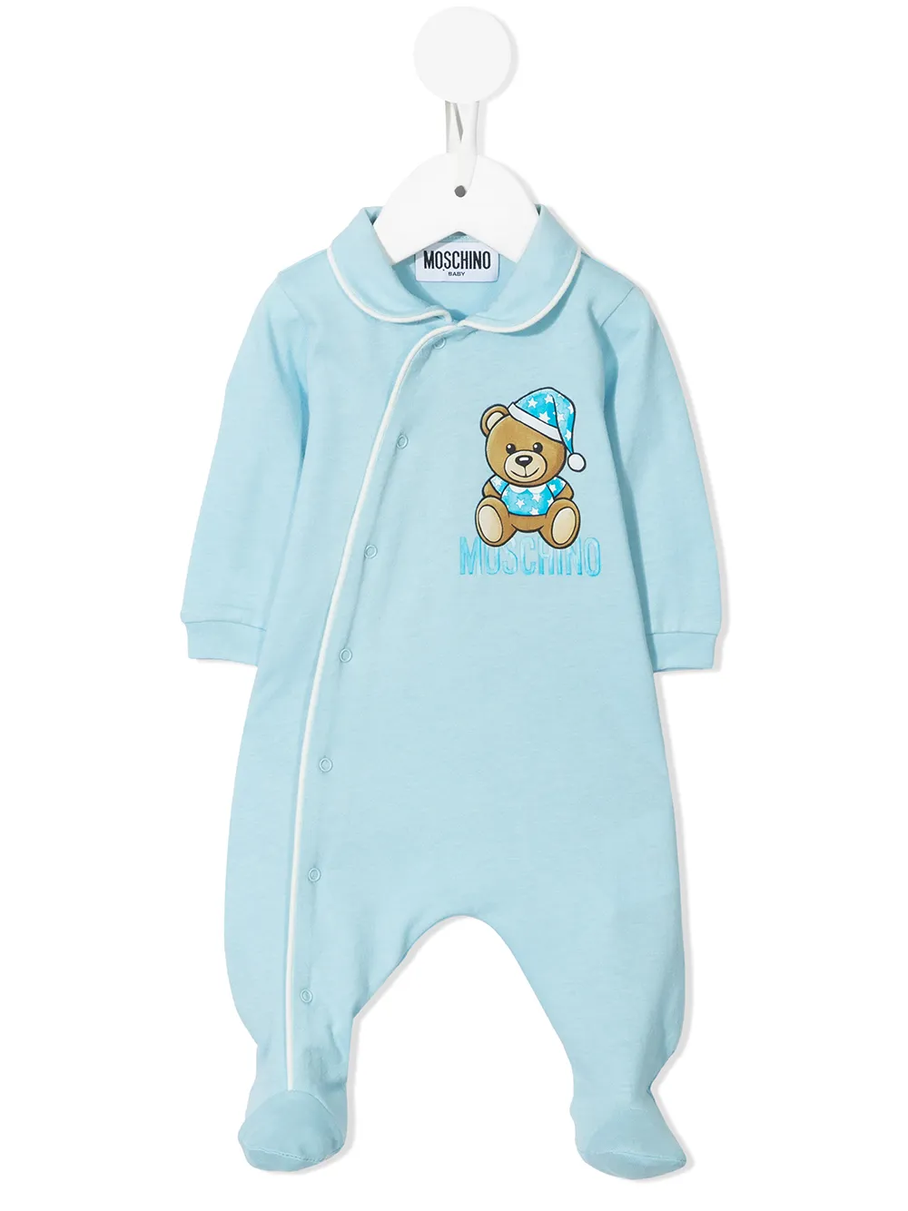 

Moschino Kids Teddy Bear-print pyjama - Blue