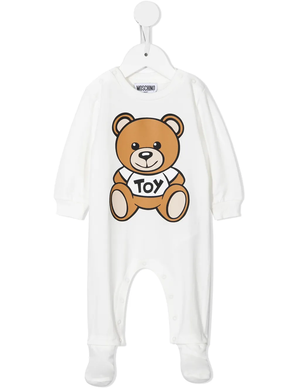 

Moschino Kids teddy-bear print cotton pyjamas - White