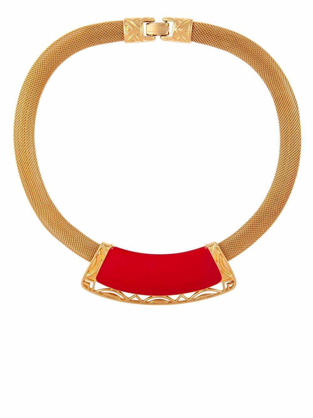 

Monet Pre-Owned collar con detalle esmaltado 1980 - Dorado