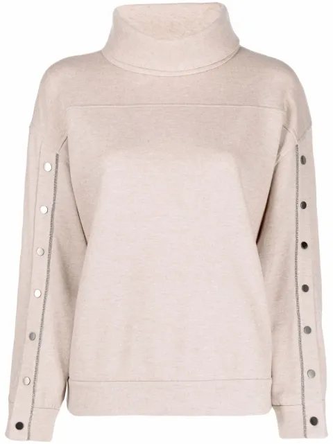 Brunello Cucinelli suéter con botones en las mangas