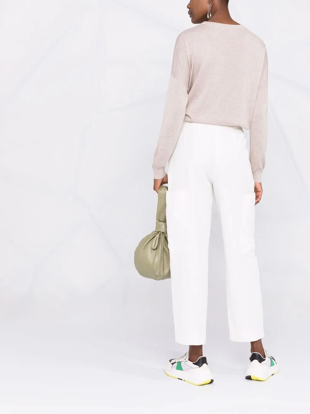 Patch-Pocket Fine-Knit Jumper