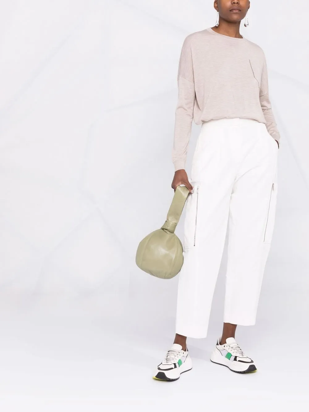 Patch-Pocket Fine-Knit Jumper