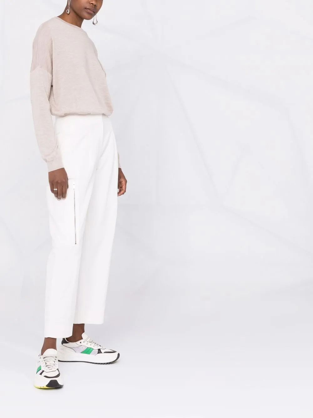 Patch-Pocket Fine-Knit Jumper