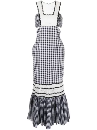 gingham-print dress for women 