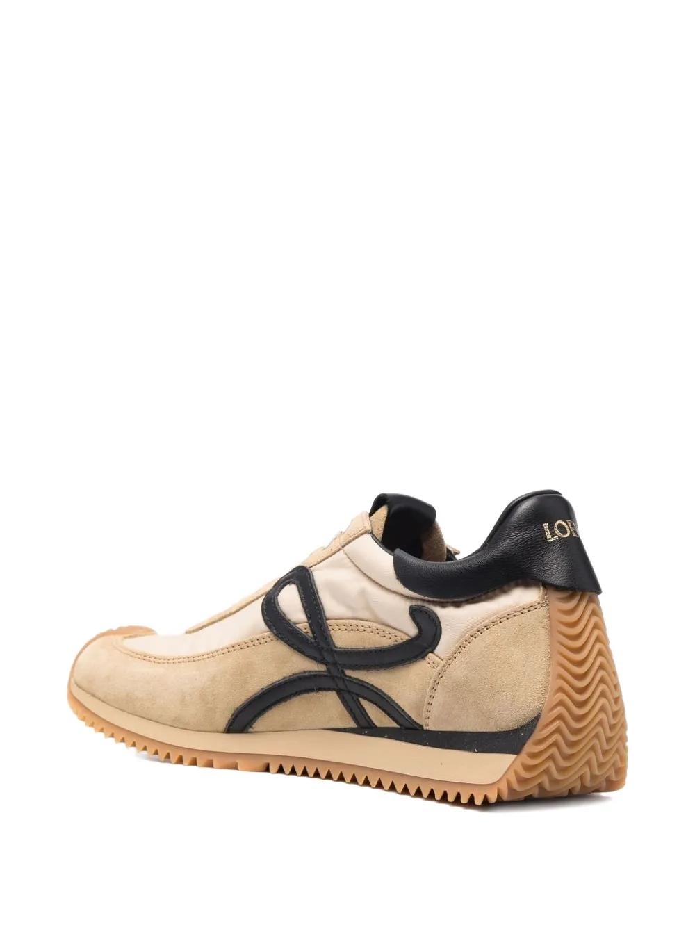 LOEWE multi-panel lace-up sneakers Neutrals