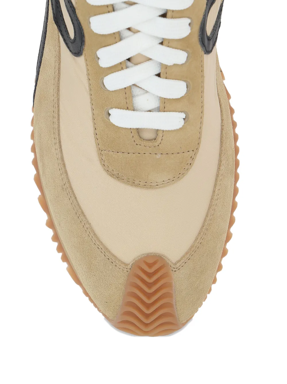 LOEWE multi-panel lace-up sneakers Neutrals