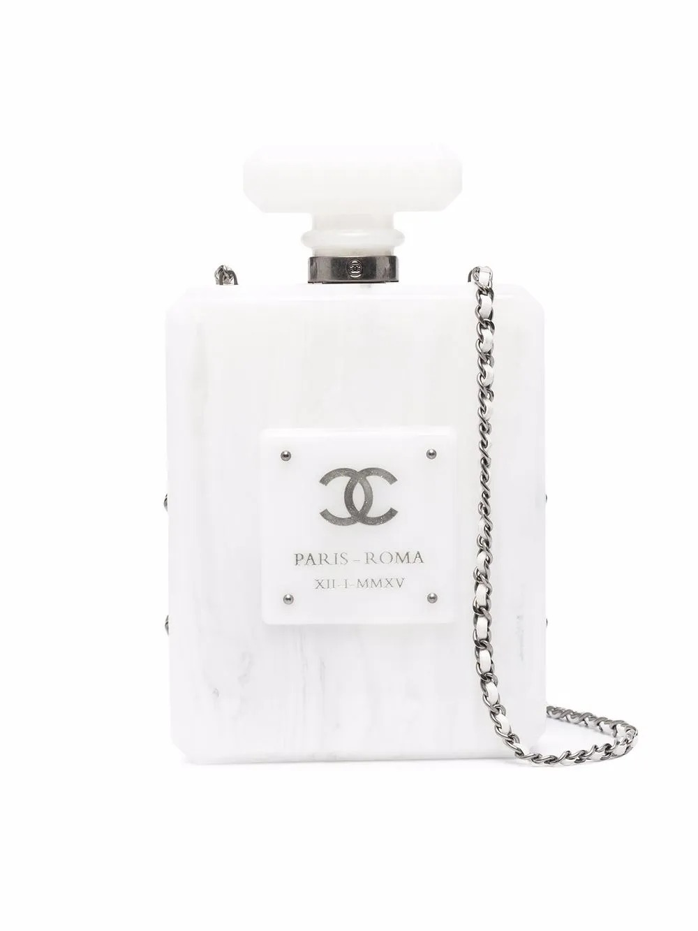 

Chanel Pre-Owned bolsa de mano Paris Rome Cinecitta Lucite 2016 - Blanco