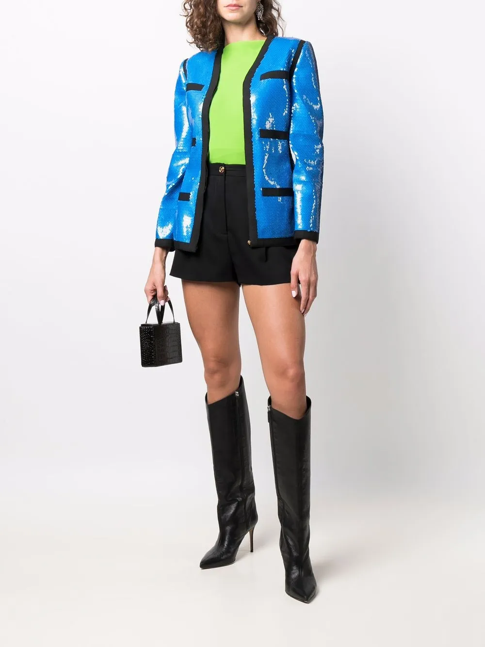 Image 2 of Chanel Pre-Owned 1991 sequinned zip-up jacket