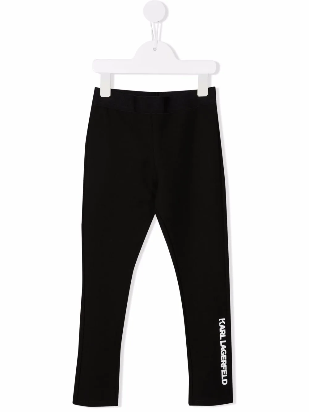 

Karl Lagerfeld Kids leggins con logo estampado - Negro