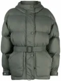 Ienki Ienki belted puffer jacket - Green