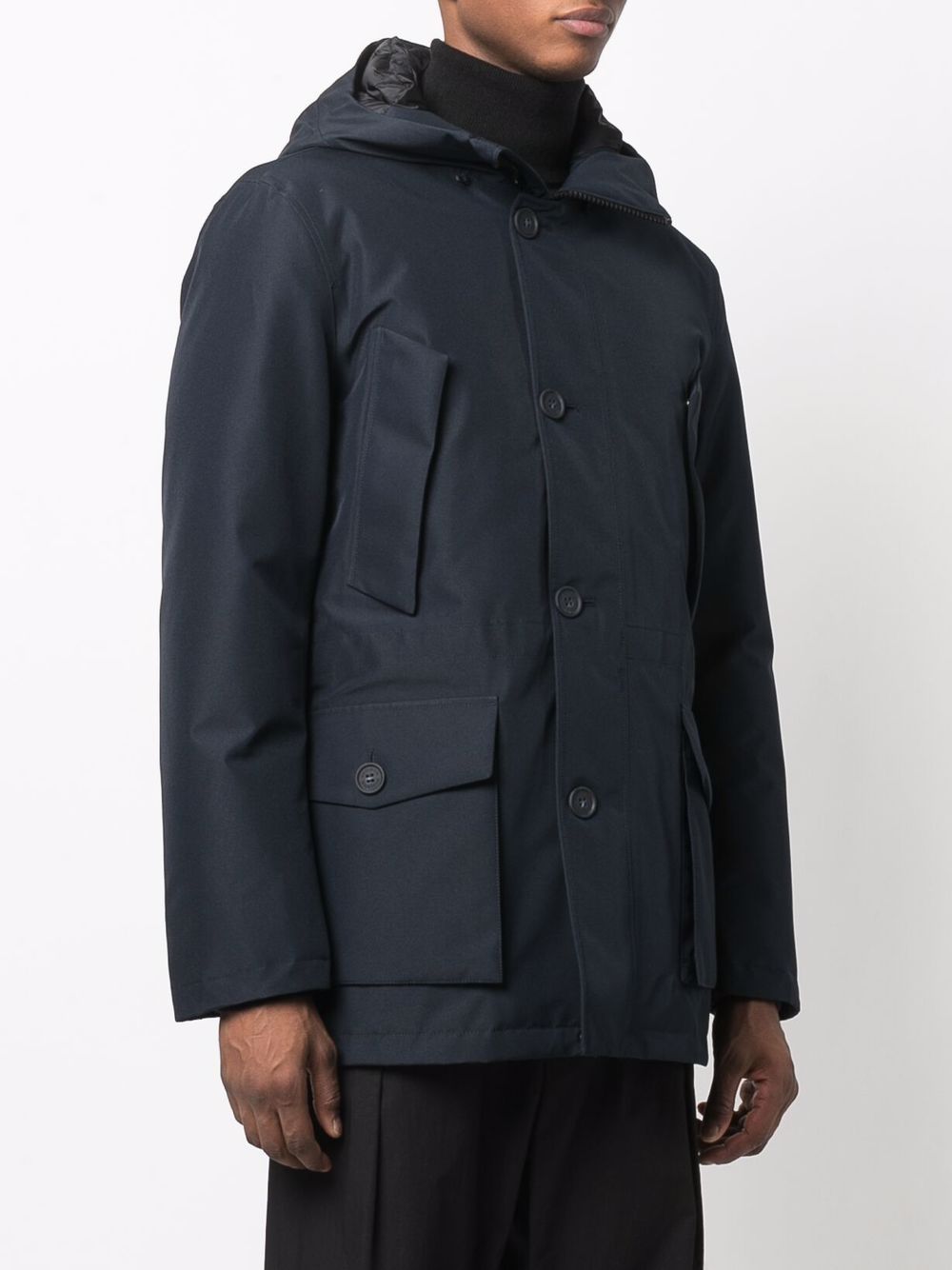 Shop Woolrich Mountain Feather-down Padded Parka In Blue