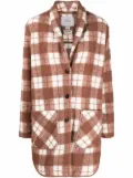 Woolrich Gentry plaid-check coat - Brown