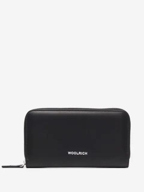 Woolrich Carteira com zíper e estampa de logo