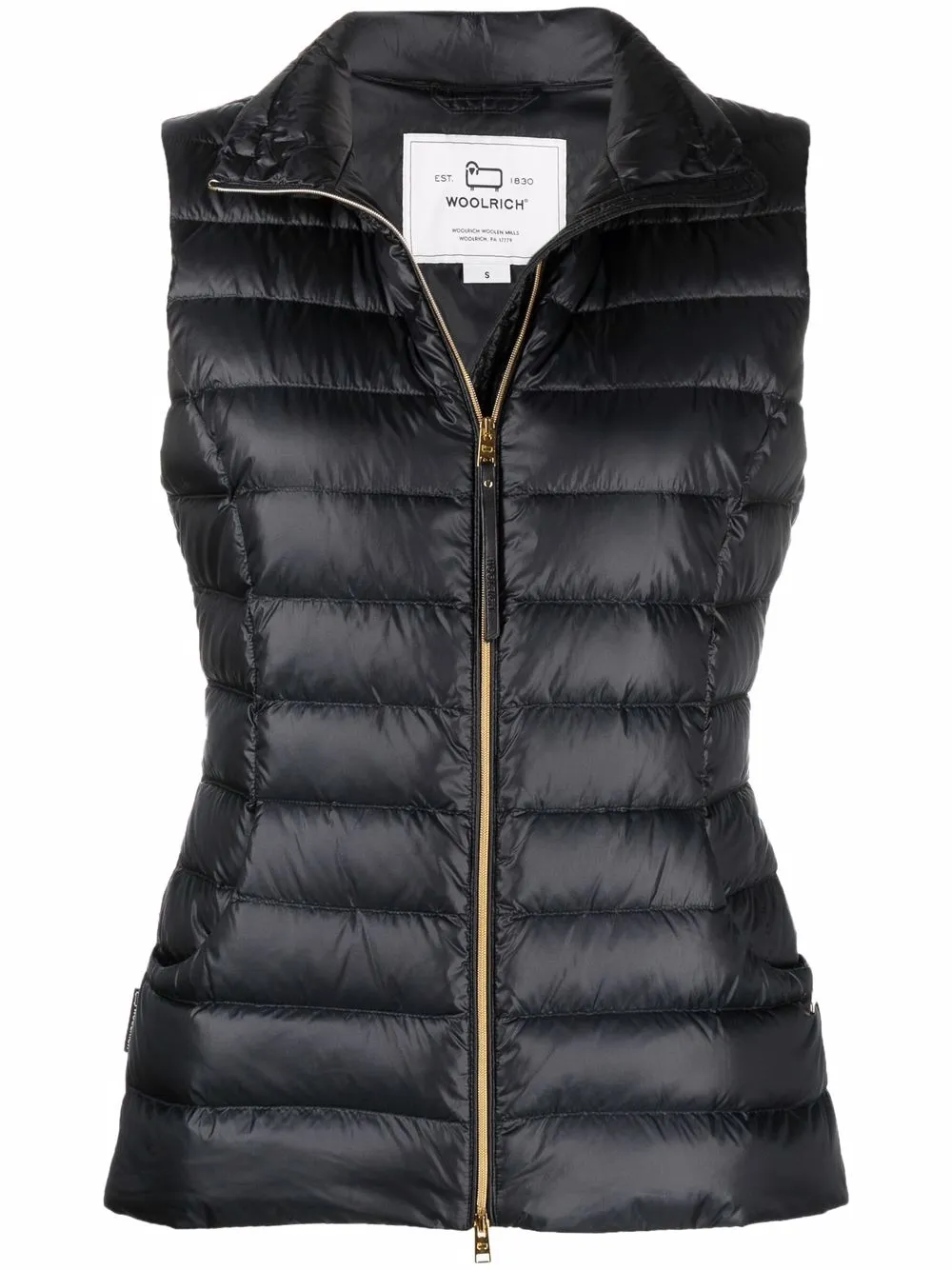 Woolrich Abbie quilted-finish gilet – Black