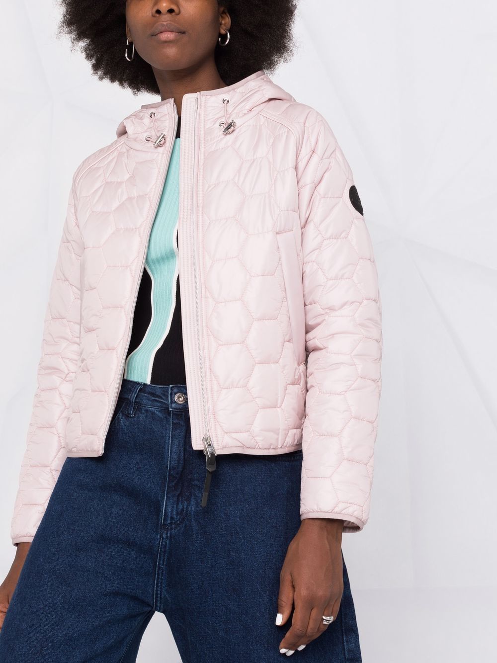 Shop Woolrich Silas Quilted Jacket In Pink